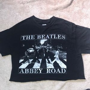The Beatles cropped tee